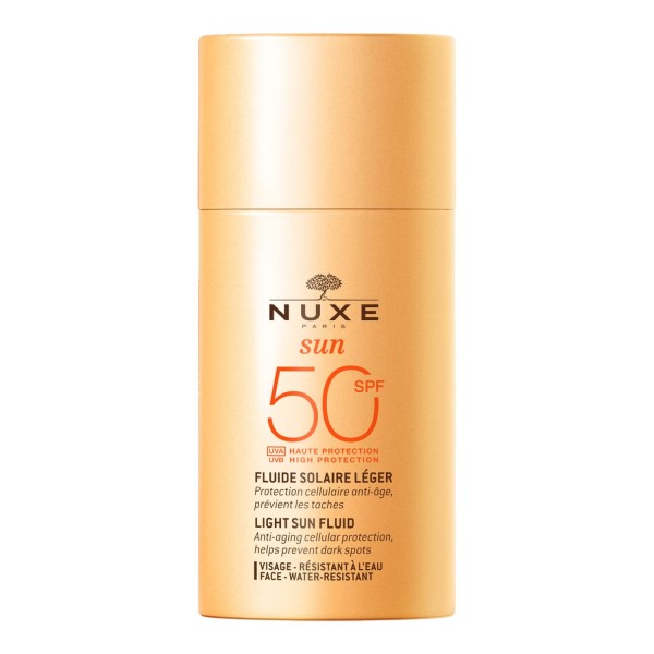 Nuxe Sun Light Sun Fluid High Protection SPF50 for Face 50ml (Αντηλιακό Προσώπου Ελαφριάς Υφής για Κανονικές/Μικτές επιδερμίδες)