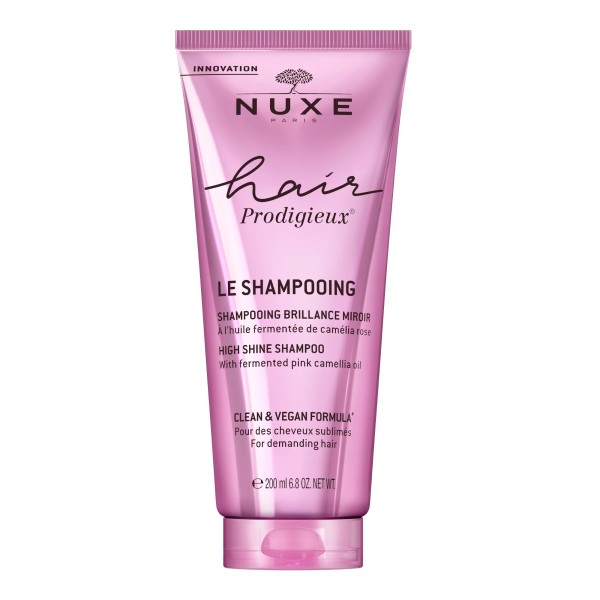 Nuxe Hair Prodigieux High Shine Shampoo with Fermented Pink Camellia Oil 200ml (Σαμπουάν Λάμψης με Εκχύλισμα Ελαίου Ροζ Καμέλιας)