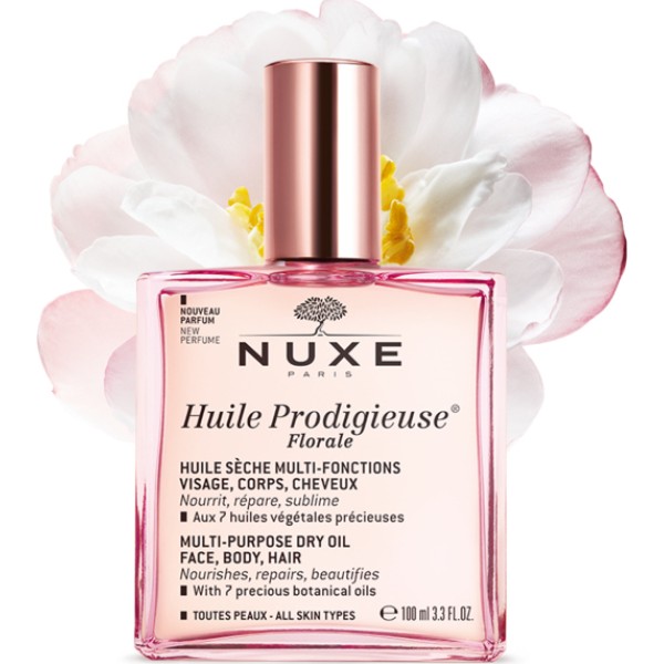 Nuxe Huile Prodigieuse Multi-Purpose Dry Oil Floral 100ml (Ξηρό λάδι για πρόσωπο-σώμα-μαλλιά με λουλουδένιο άρωμα)