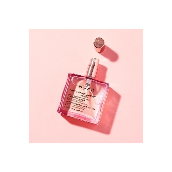 Nuxe Huile Prodigieuse Multi-Purpose Dry Oil Floral 50ml (Ξηρό λάδι για πρόσωπο-σώμα-μαλλιά με λουλουδένιο άρωμα)