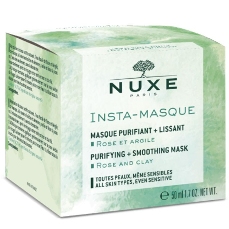 Nuxe Insta-Masque Purifying + Smoothing Mask 50ml (Καθαριστική και λειαντική μάσκα, με τριαντάφυλλο και άργιλο) Nuxe Insta-Masque Purifying + Smoothing Mask 50ml (Καθαριστική και λειαντική μάσκα, με τριαντάφυλλο και άργιλο)