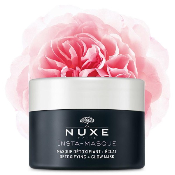 Nuxe Insta-Masque Detoxifying + Glow Mask 50ml (Μάσκα για αποτοξίνωση και λάμψη, με τριαντάφυλλο και ενεργό άνθρακα)