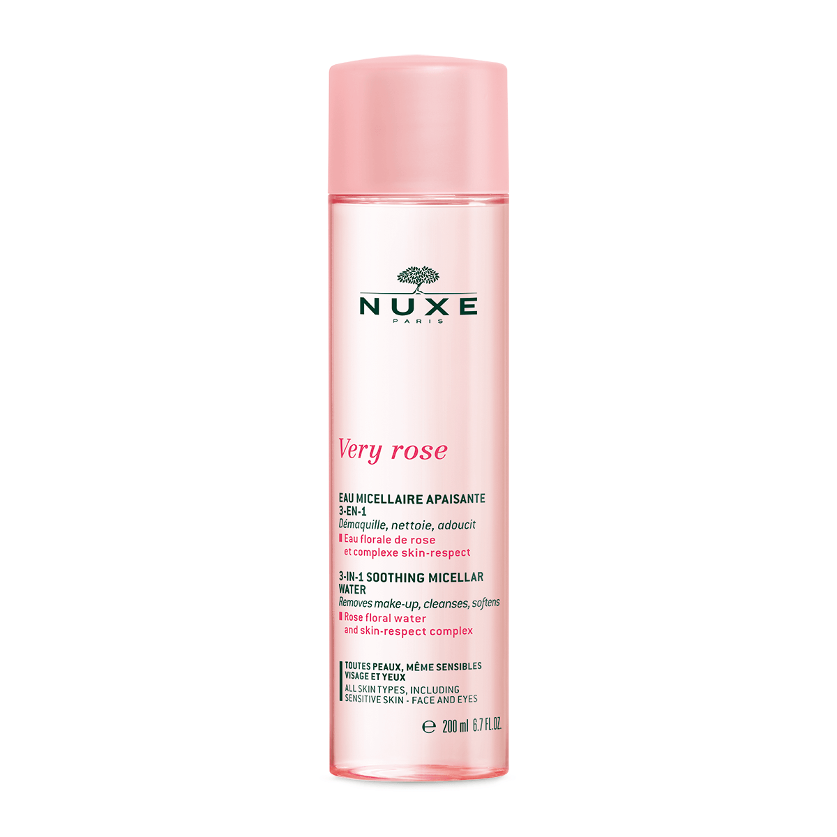Nuxe Very Rose 3-σε-1 Απαλό νερό Micellaire 200ml Nuxe Very Rose 3-σε-1 Απαλό νερό Micellaire 200ml