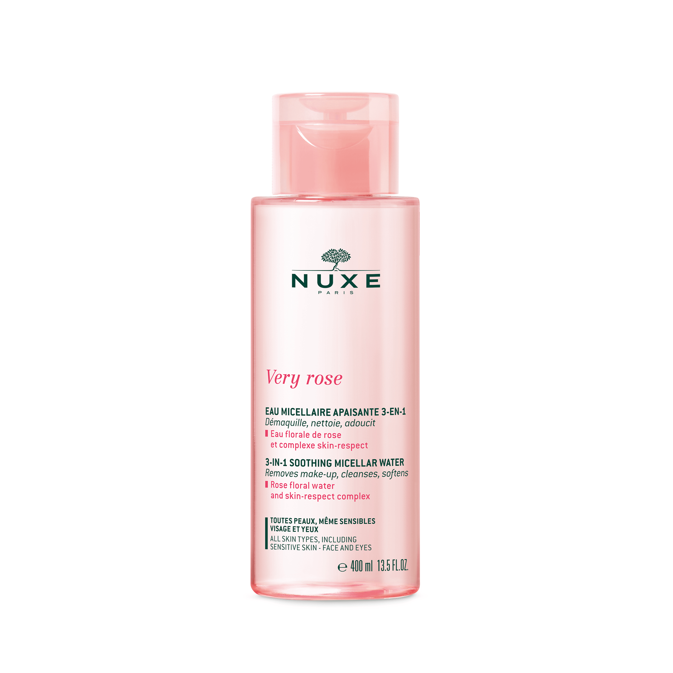 Nuxe Very Rose 3-σε-1 Απαλό νερό Micellaire 400ml Nuxe Very Rose 3-σε-1 Απαλό νερό Micellaire 400ml