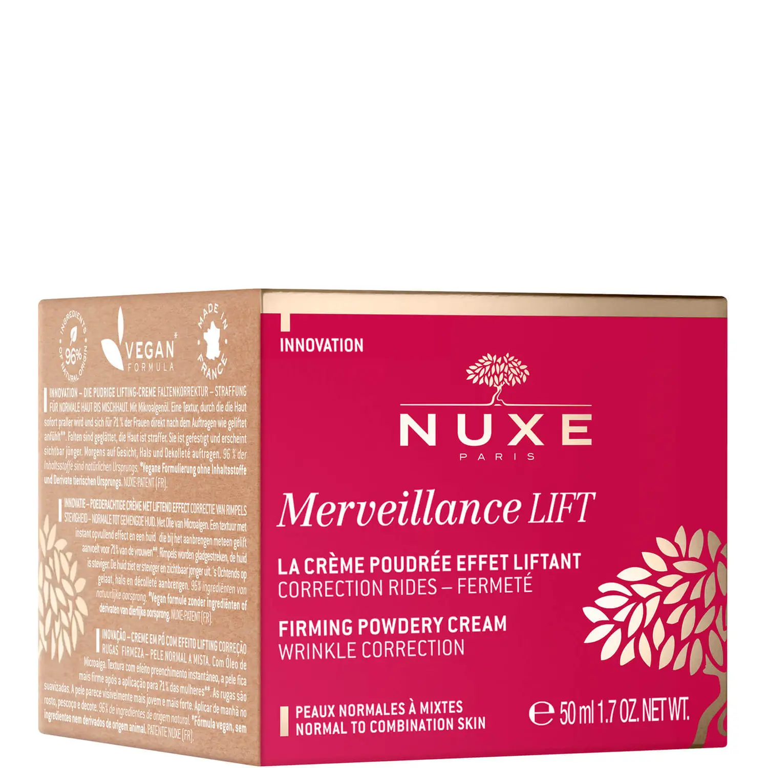 Nuxe Merveillance Lift Firming Powdery Cream Normal to Combination Skin 50ml (Συσφικτική Κρέμα με Αίσθηση Πούδρας)