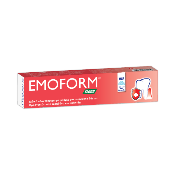 Omega Pharma Emoform Fluor - Οδοντόκρεμα για Ευαίσθητα Δόντια 50ml