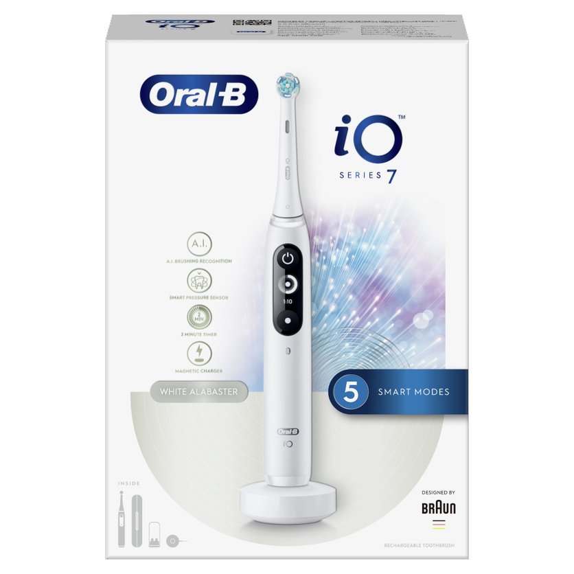 Oral-B Electric Toothbrush iO Series 7 Magnetic White Alabaster 1pc (Ηλεκτρική Οδοντόβουρτσα) Oral-B Electric Toothbrush iO Series 7 Magnetic White Alabaster 1pc (Ηλεκτρική Οδοντόβουρτσα)