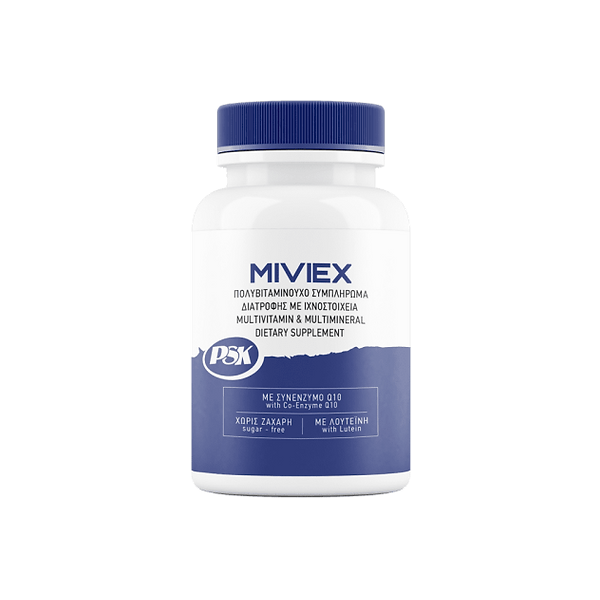 PSK Miviex Multivitamin 30tabs (Πολυβιταμινούχο Συμπλήρωμα με Ιχνοστοιχεία και Συνένζυμο Q10)