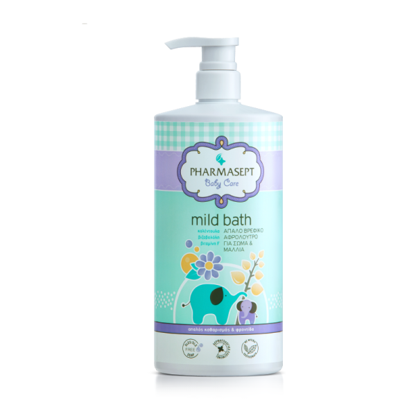 Pharmasept Baby Care Mild Bath 1L (Απαλό Βρεφικό Αφρόλουτρο)