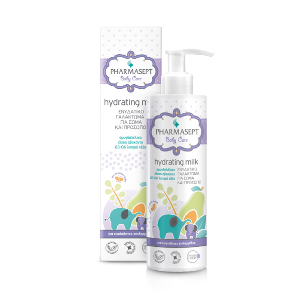 Pharmasept Baby Care Hydrating Milk 250ml (Βρεφικό ενυδατικό γαλάκτωμα για το σώμα & το πρόσωπο του μωρού)