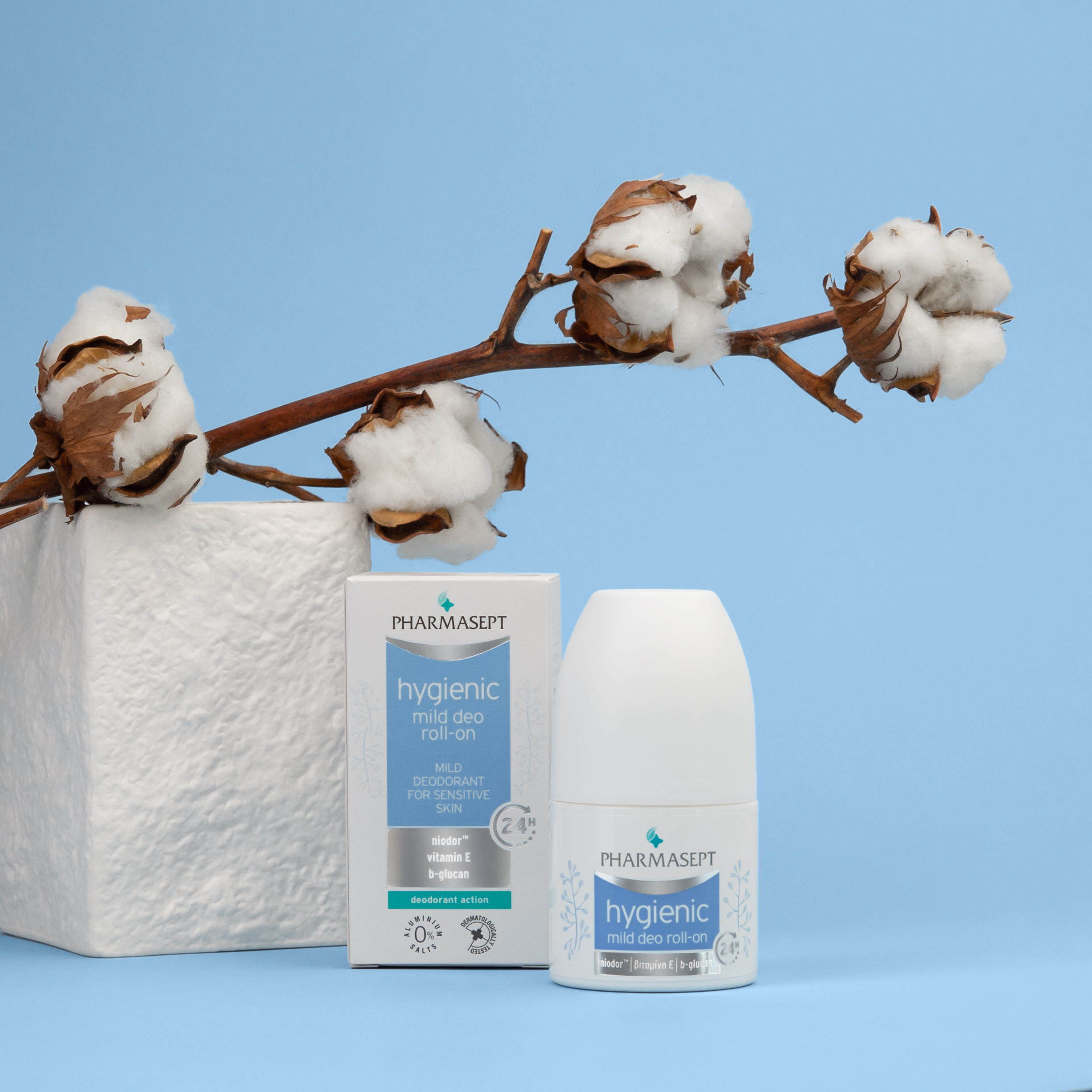 Pharmasept Hygienic Mild Deo Roll-On 50ml (Αποσμητικό για ευαίσθητες επιδερμίδες που δε φράζει τους πόρους, χωρίς άλατα αλουμινίου) Pharmasept Hygienic Mild Deo Roll-On 50ml (Αποσμητικό για ευαίσθητες επιδερμίδες που δε φράζει τους πόρους, χωρίς άλατα αλουμινίου)