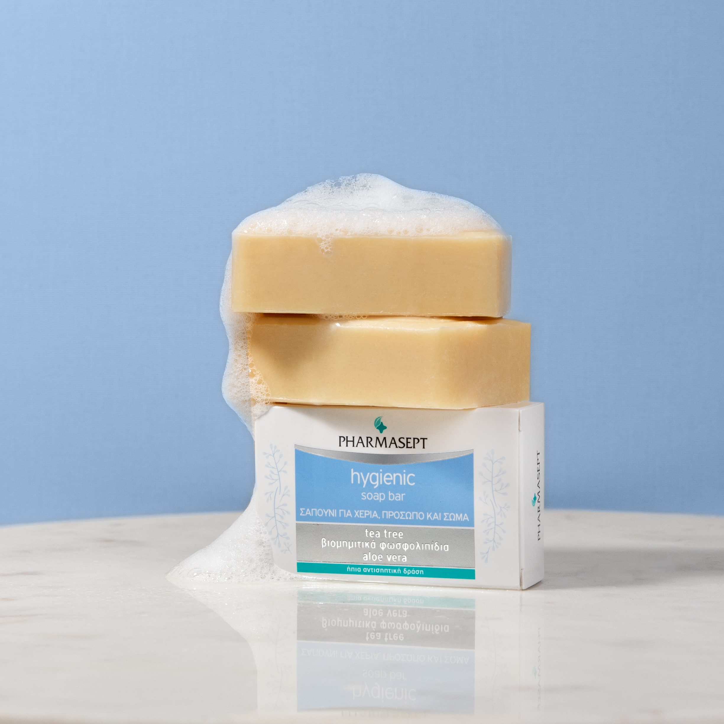 Pharmasept Hygienic Soap Bar 100gr (Στερεό σαπούνι ήπιας αντισηπτικής δράσης, κατάλληλο για χέρια, πρόσωπο & σώμα) Pharmasept Hygienic Soap Bar 100gr (Στερεό σαπούνι ήπιας αντισηπτικής δράσης, κατάλληλο για χέρια, πρόσωπο & σώμα)