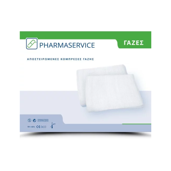 Pharmaservice Γάζες Αποστειρωμένες 12τεμ. (15Χ15cm)