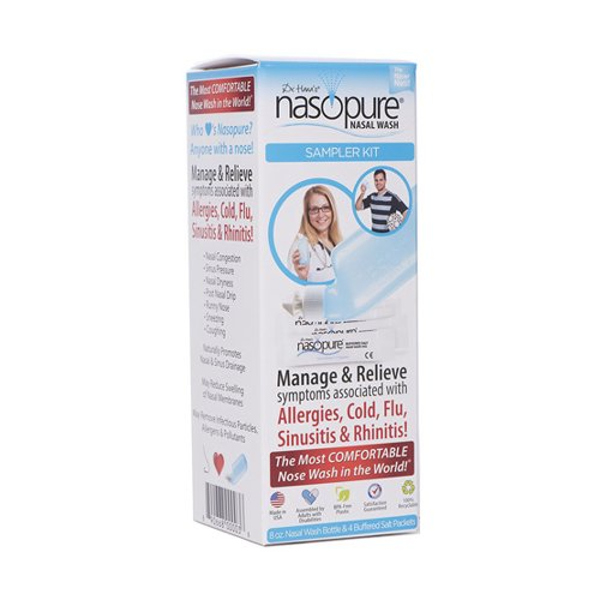 Nasopure Introductory Kit Συσκευή Ρινικής Πλύσης 236ml + ΔΩΡΟ 4 φακελάκια ρυθμιστικού άλατος 3.75gr