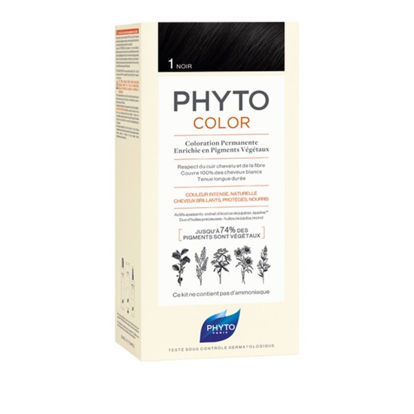 Phyto Paris Phytocolor Μόνιμη Βαφή Μαλλιών No1 Μαύρο Phyto Paris Phytocolor Μόνιμη Βαφή Μαλλιών No1 Μαύρο