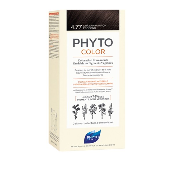 Phyto Paris Phytocolor Μόνιμη Βαφή Μαλλιών No4.77 Καστανό Έντονο Μαρόν Phyto Paris Phytocolor Μόνιμη Βαφή Μαλλιών No4.77 Καστανό Έντονο Μαρόν