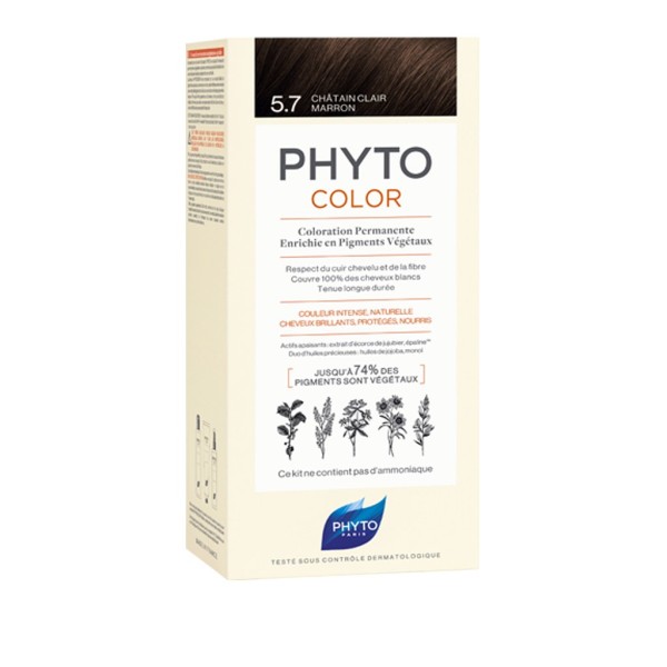 Phyto Paris Phytocolor Μόνιμη Βαφή Μαλλιών No5.7 Καστανό ανοιχτό μαρόν Phyto Paris Phytocolor Μόνιμη Βαφή Μαλλιών No5.7 Καστανό ανοιχτό μαρόν