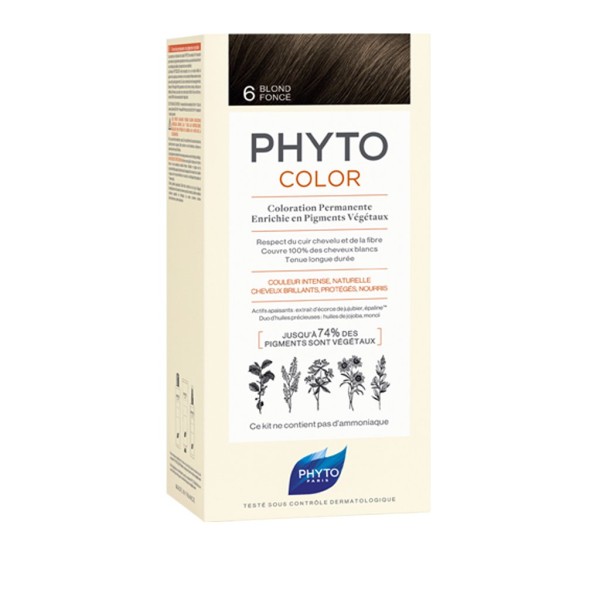 Phyto Paris Phytocolor Μόνιμη Βαφή Μαλλιών No6 Ξανθό σκούρο Phyto Paris Phytocolor Μόνιμη Βαφή Μαλλιών No6 Ξανθό σκούρο
