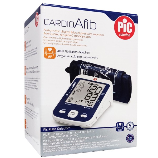 Pic Solution Blood Pressure Monitor Cardio Afib 1pc (Αυτόματο Ψηφιακό Πιεσόμετρο με Ανίχνευση Κολπικής Μαρμαρυγής)