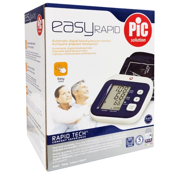 Pic Solution Blood Pressure Monitor Easy Rapid 1pc (Ψηφιακό Πιεσόμετρο Μπράτσου με ανίχνευση Αρρυθμίας)