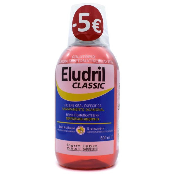 Pierre Fabre Oral Care Eludril Classic Mouthwash 500ml Promo Pack -5€ (Στοματικό Διάλυμα για Προστασία των Ούλων)