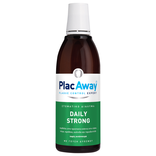 Plac Away Daily Care Strong Mouthwash 500ml (Στοματικό Διάλυμα Διγλυκονικής Χλωρεξιδίνης)