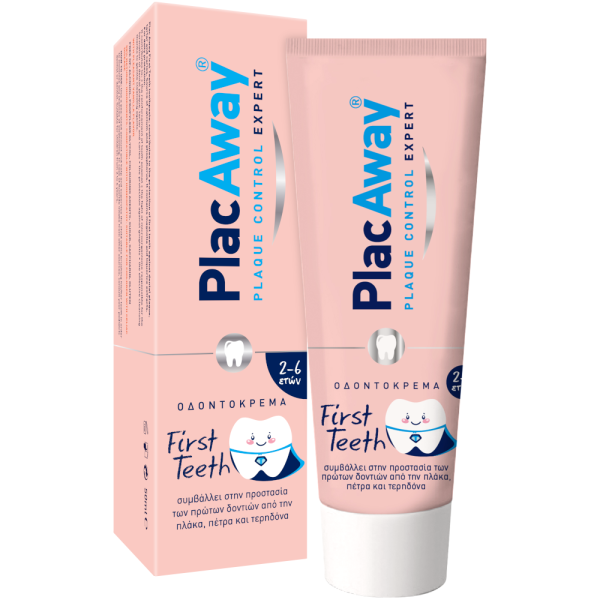 Plac Away First Teeth Toothpaste 1.000 ppmF 2-6y 50ml (Οδοντόκρεμα Για παιδιά 2-6 ετών) 