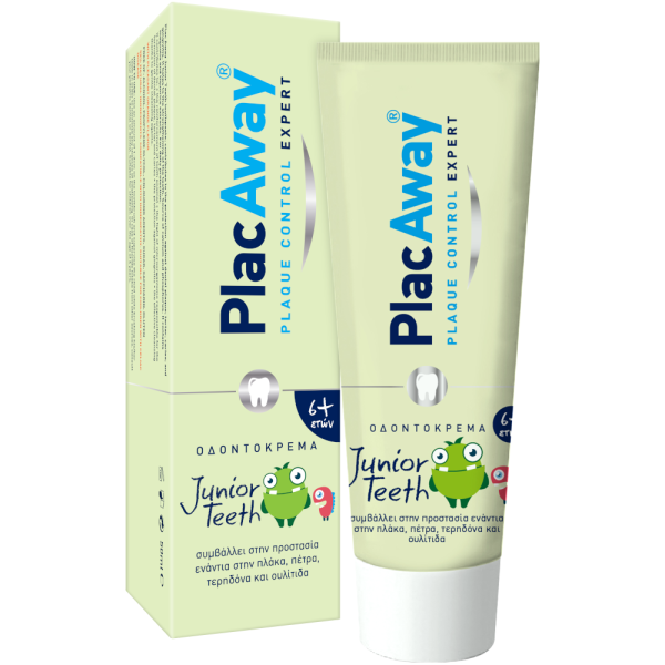 Plac Away Junior Teeth Tootthpaste 1.450ppmf 6y+ 50ml (Οδοντόκρεμα Για παιδιά άνω των 6 ετών)