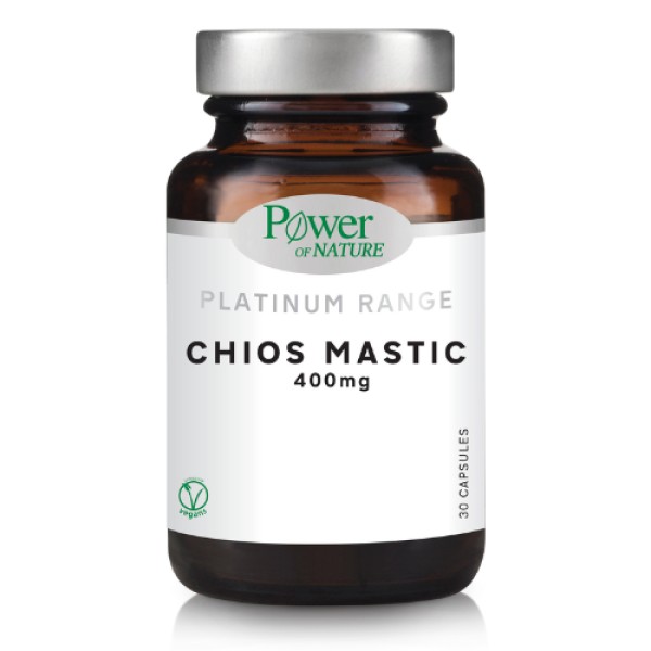 Power of Nature Platinum Range Chios Mastic 400mg 30caps (Μαστίχα Χίου για την Φυσιολογική Λειτουργία του Πεπτικού Συστήματος)