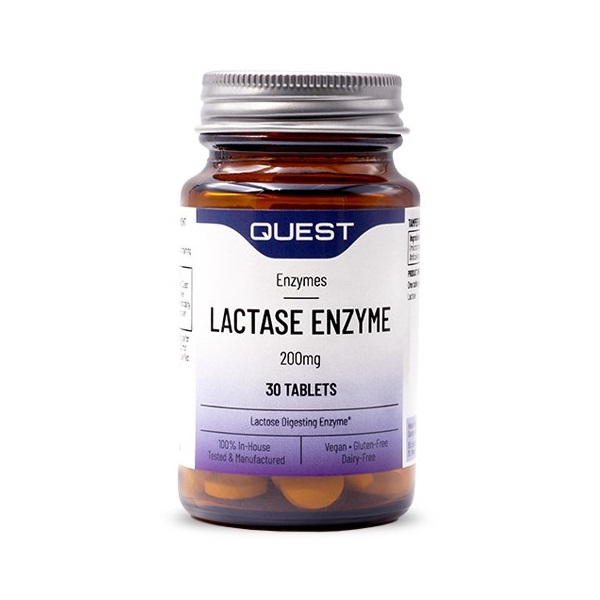 Quest Lactase 200mg 30tabs (Συμπλήρωμα Διατροφής για τη Δυσανεξία στη Λακτόζη)