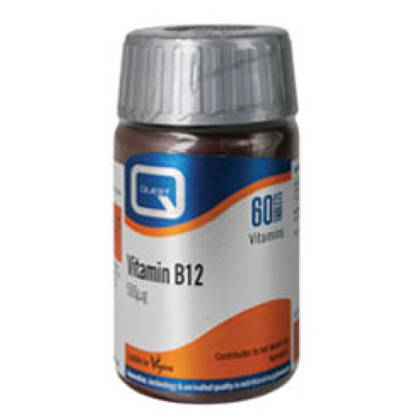 Quest Vitamin B12 500mcg 60tabs (Συμπλήρωμα Διατροφής Βιταμίνης B12 για την Καλή Υγεία του Νευρικού & Ανοσοποιητικού Συστήματος)