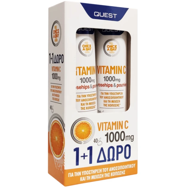 Quest Vitamin C 1000mg 2 X 20eff.tabs