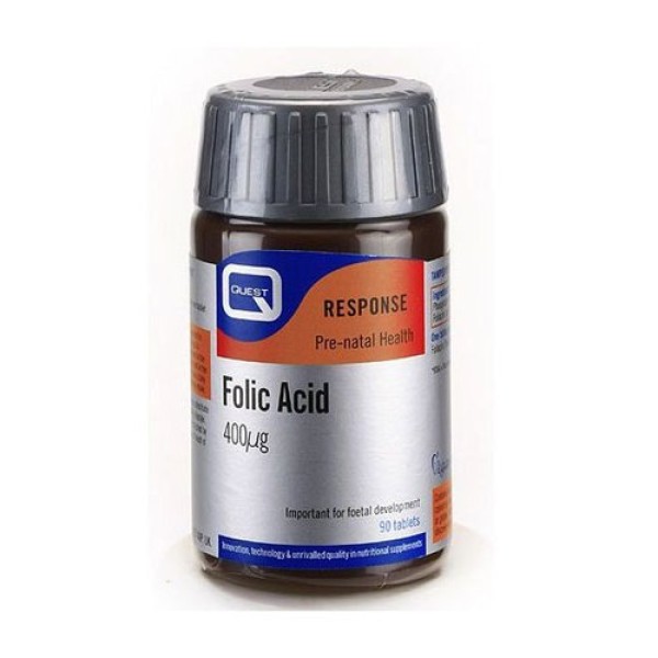 Quest Folic Acid 400mg 90tabs (Συμπλήρωμα Διατροφής με Φολικό Οξύ)