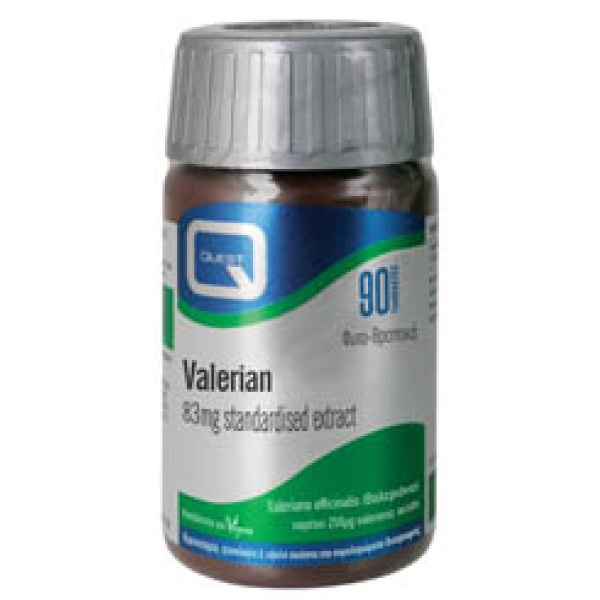 Quest Valerian 83mg Extract 90tabs (Συμπλήρωμα Διατροφής Για Την Αϋπνία)