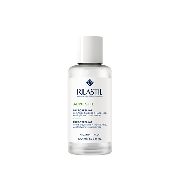 Rilastil Acnestil Micropeeling Exfoliating Lotion 100ml (Απολεπιστική λοσιόν για πρόσωπο και σώμα με τάση ακμής)