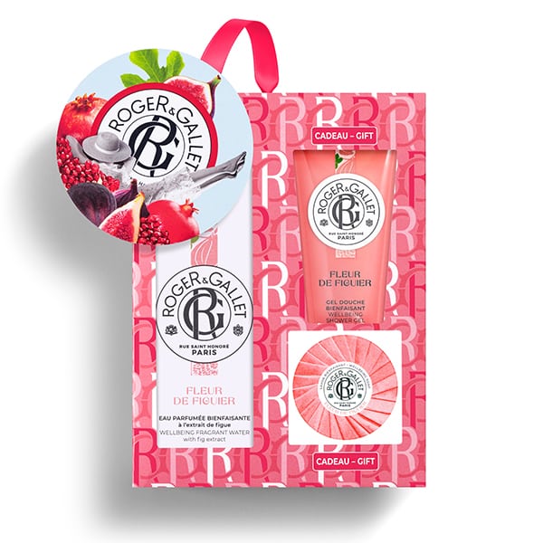 Roger & Gallet Fleur de Figuier Promo Pack Wellbeing Fragrant Water Perfume with Fig Extract 100ml (Γυναικείο Άρωμα Εμπλουτισμένο με Εκχύλισμα Σύκου) + Gift Showre Gel 50ml + Gift Savon 50g