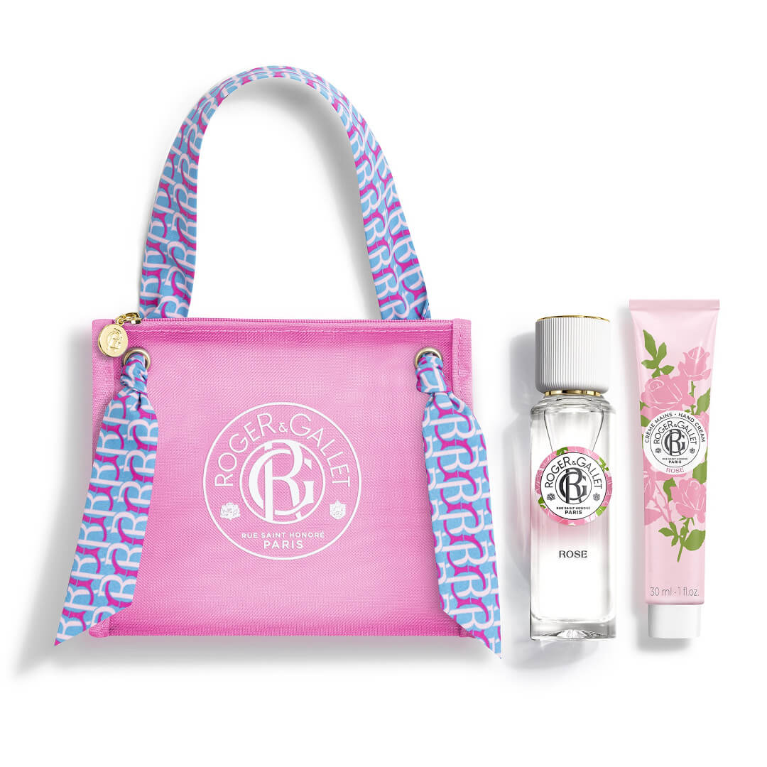 Roger & Gallet Promo Pack Rose Wellbeing Fragrant Water Perfume 30ml + Hand Cream 30ml + Bag (Γυναικείο Άρωμα Εμπλουτισμένο με Αιθέριο Έλαιο Τριαντάφυλλου) Roger & Gallet Promo Pack Rose Wellbeing Fragrant Water Perfume 30ml + Hand Cream 30ml + Bag (Γυναικείο Άρωμα Εμπλουτισμένο με Αιθέριο Έλαιο Τριαντάφυλλου)