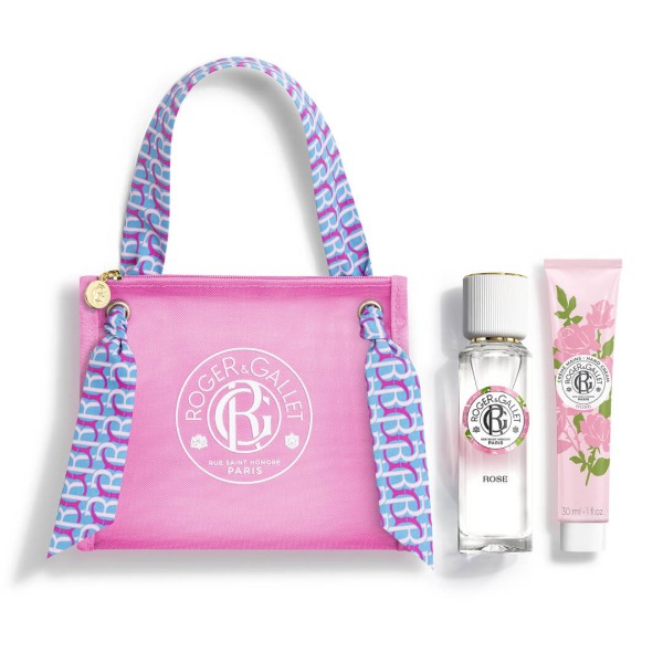 Roger & Gallet Promo Pack Rose Wellbeing Fragrant Water Perfume 30ml + Hand Cream 30ml + Bag (Γυναικείο Άρωμα Εμπλουτισμένο με Αιθέριο Έλαιο Τριαντάφυλλου)