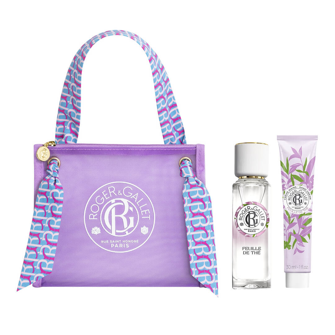Roger & Gallet Promo Pack Feuille de Thé Wellbeing Fragrant Water Perfume 30ml + Hand Cream 30ml + Bag (Γυναικείο Άρωμα Εμπλουτισμένο με Εκχύλισμα Μαύρου Τσαγιού) Roger & Gallet Promo Pack Feuille de Thé Wellbeing Fragrant Water Perfume 30ml + Hand Cream 30ml + Bag (Γυναικείο Άρωμα Εμπλουτισμένο με Εκχύλισμα Μαύρου Τσαγιού)