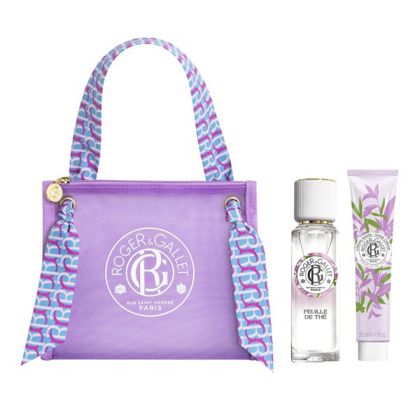 Roger & Gallet Promo Pack Feuille de Thé Wellbeing Fragrant Water Perfume 30ml + Hand Cream 30ml + Bag (Γυναικείο Άρωμα Εμπλουτισμένο με Εκχύλισμα Μαύρου Τσαγιού)