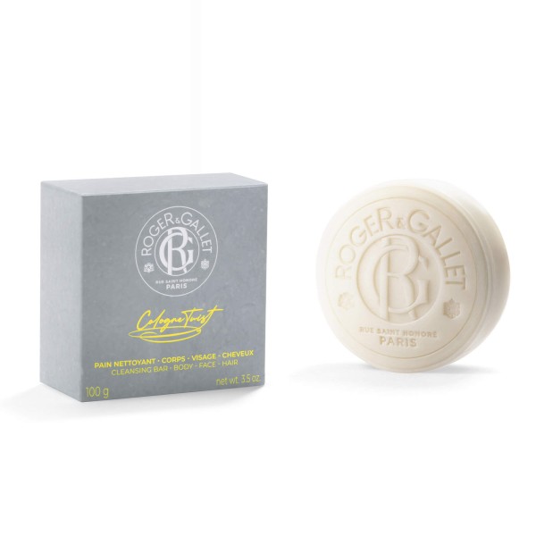 Roger & Gallet Cologne Twist Cleansing Bar for Body - Face - Hair 100g (Μπάρα Καθαρισμού 3-σε-1)