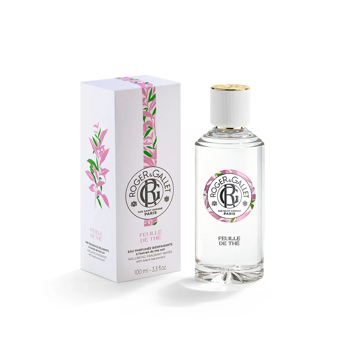 Roger & Gallet Feuille de Thé Wellbeing Fragrant Water Perfume 100ml (Γυναικείο Άρωμα Εμπλουτισμένο με Εκχύλισμα Μαύρου Τσαγιού) Roger & Gallet Feuille de Thé Wellbeing Fragrant Water Perfume 100ml (Γυναικείο Άρωμα Εμπλουτισμένο με Εκχύλισμα Μαύρου Τσαγιού)