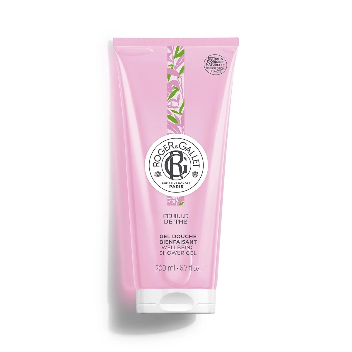 Roger & Gallet Feuille de Thé Wellbeing Shower Gel 200ml (Ενυδατικό, Αναζωογονητικό Αφρόλουτρο Gel με Άρωμα Μαύρου Τσαγιού) Roger & Gallet Feuille de Thé Wellbeing Shower Gel 200ml (Ενυδατικό, Αναζωογονητικό Αφρόλουτρο Gel με Άρωμα Μαύρου Τσαγιού)