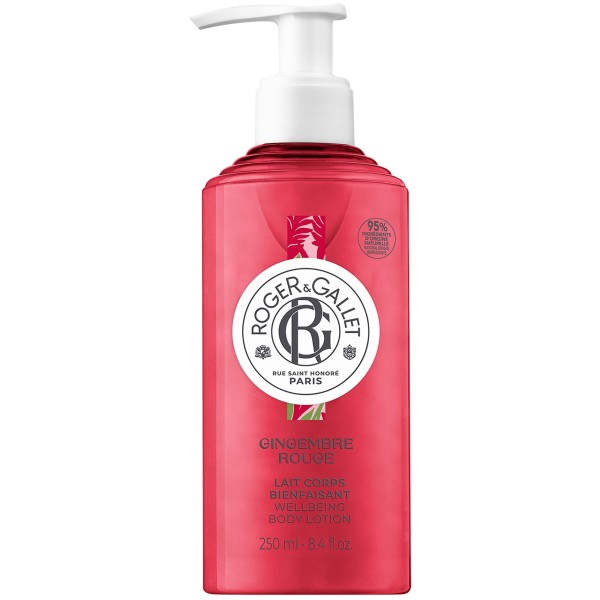 Roger & Gallet Gingembre Rouge Lait Corps Bienfaisant Wellbeing Body Lotion 250ml (Αναζωογονητική Λοσιόν Σώματος)