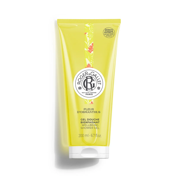 Roger & Gallet Fleur d'Osmanthus Wellbeing Shower Gel 200ml (Αναζωογονητικό Αφρόλουτρο Gel Σώματος με Αλόε Βέρα & Άρωμα Όσμανθου)