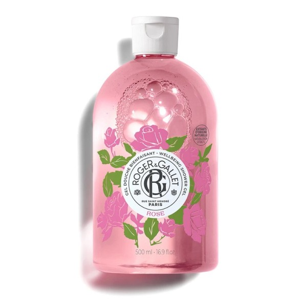 Roger & Gallet Rose Wellbeing Shower Gel 500ml (Ενυδατικό, Αναζωογονητικό Αφρόλουτρο Gel με Άρωμα Τριαντάφυλλου)