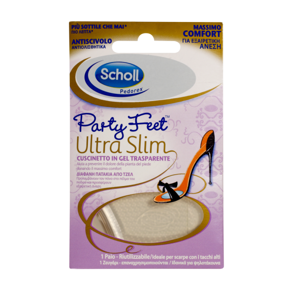 Scholl Party Feet Ultra Slim Πατάκια από gel 2 τεμαχια