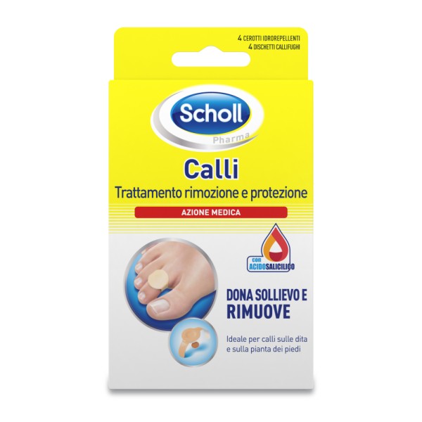 Scholl Calli Επιθέματα Αφαίρεσης Κάλων με σαλικυλικό οξύ 4pcs