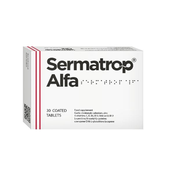 Sermatrop Alfa 30tabs (Συμπλήρωμα Διατροφής Ανδρικής Γονιμότητας)