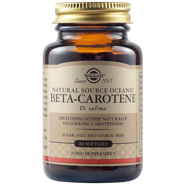 Solgar Natural Source Oceanic Beta Carotene 60 Softgels